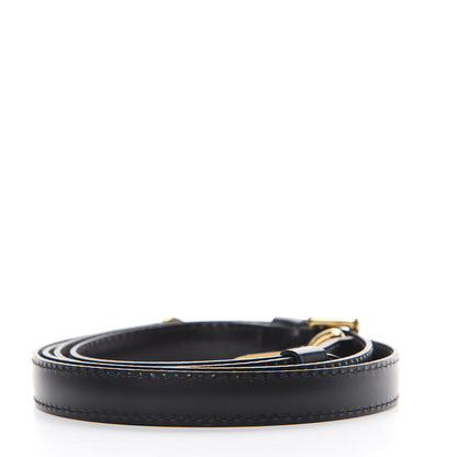 Louis Vuitton Calfskin 16mm Adjustable Shoulder Strap Black 2 of 4