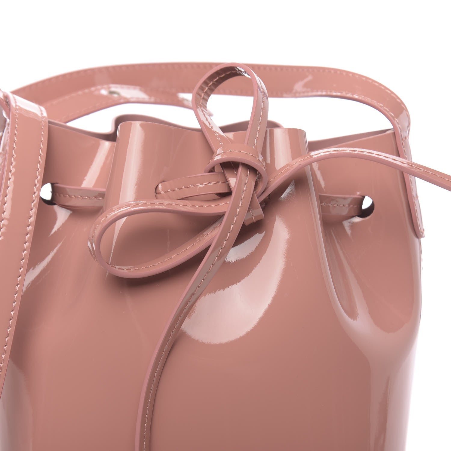 Mansur Gavriel Patent Calfskin Mini Mini Bucket Blush 7 of 9