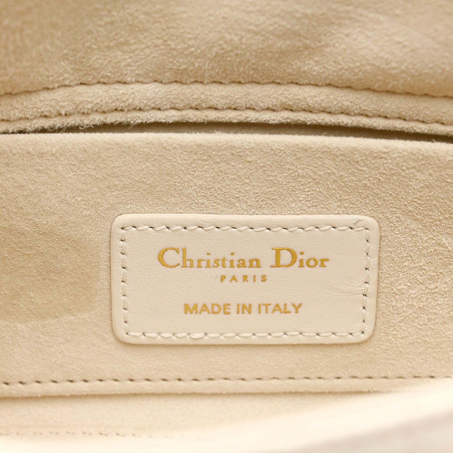 Christian Dior Lambskin Cannage Small Lady D-Joy Latte 6 of 10