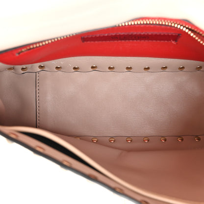 Valentino Garavani Lambskin Medium Rockstud Spike Shoulder Bag Poudre 5 of 10