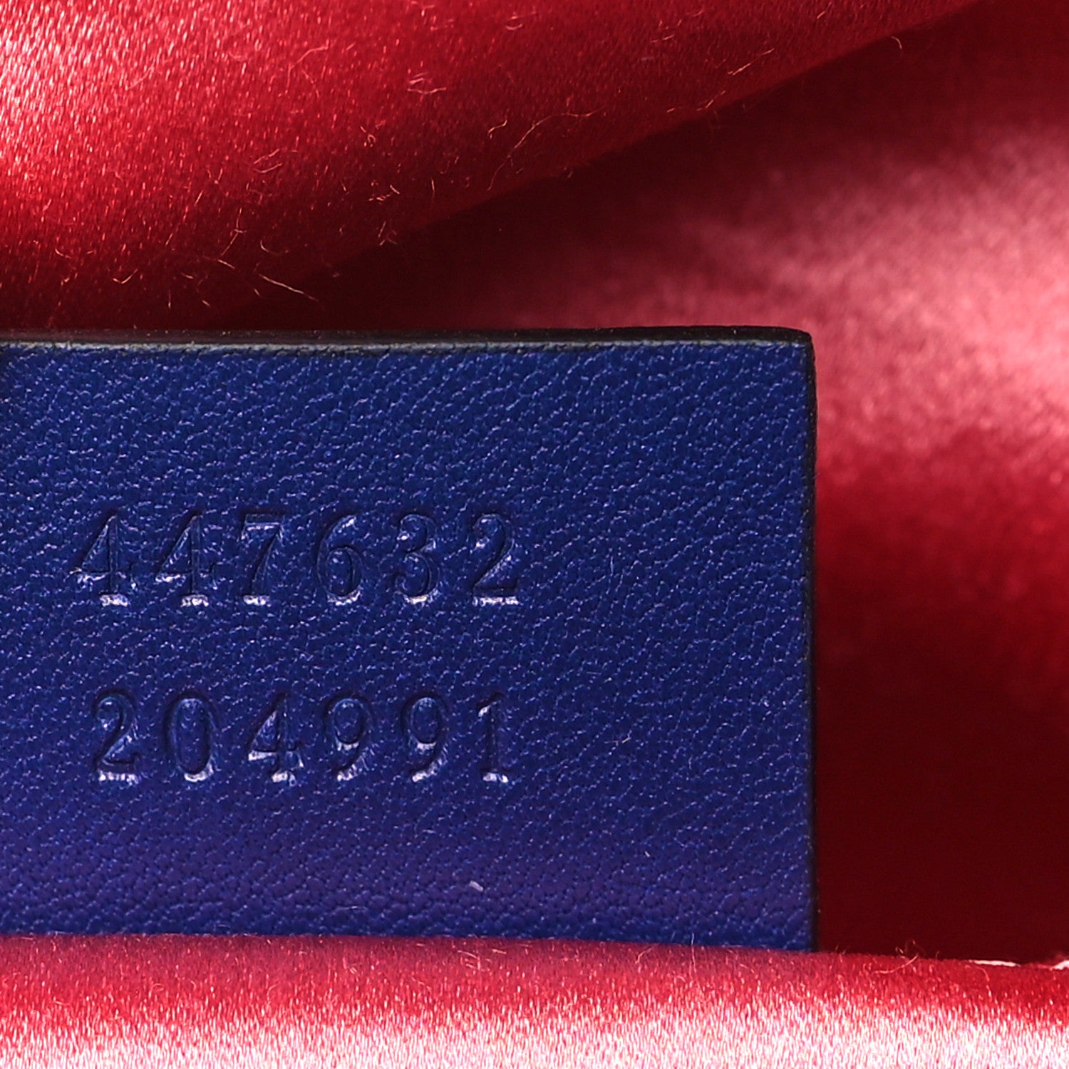 Gucci Velvet Matelasse Small GG Marmont Chain Shoulder Bag Cobalt 7 of 9