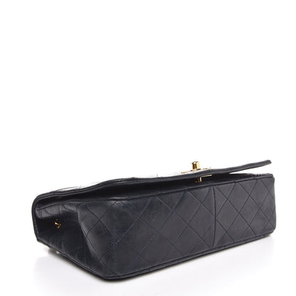 Chanel Lambskin Quilted Small Single Flap Navy 4 of 8
