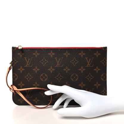Louis Vuitton Monogram Neverfull MM GM Pochette Cherry 2 of 9