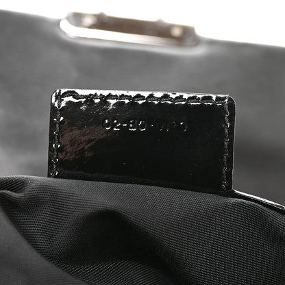 Christian Dior Patent Cannage New Lock Flap Black 6 of 9