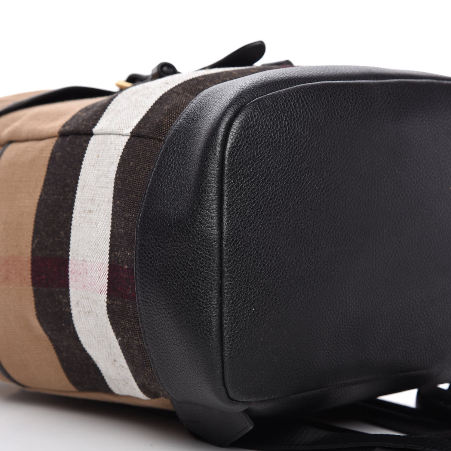 Burberry Canvas Mega Check Drifton Backpack Black 6 of 9