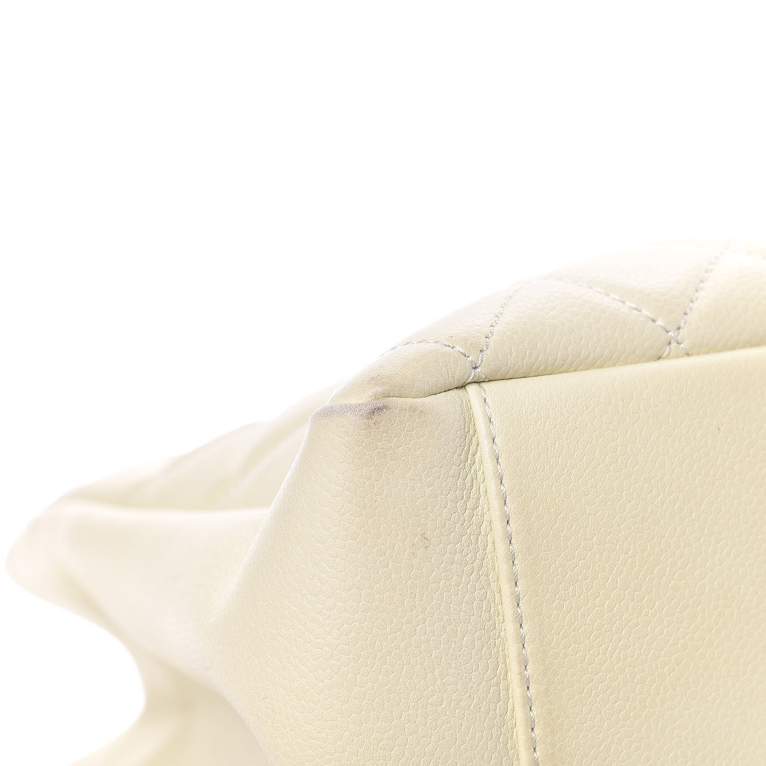 Chanel Caviar Quilted Grand Shopping Tote GST Ecru 9 of 15