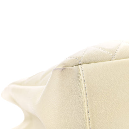Chanel Caviar Quilted Grand Shopping Tote GST Ecru 9 of 15