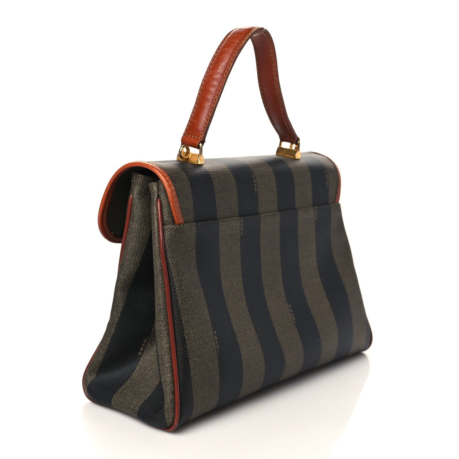Fendi Pequin Top Handle Bag Cuoio 2 of 7