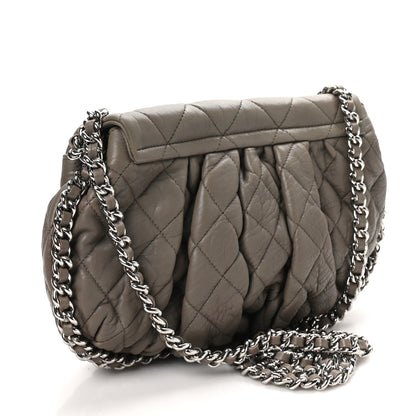 Chanel Washed Lambskin Quilted Medium Chain Around Messenger Taupe 3 of 10