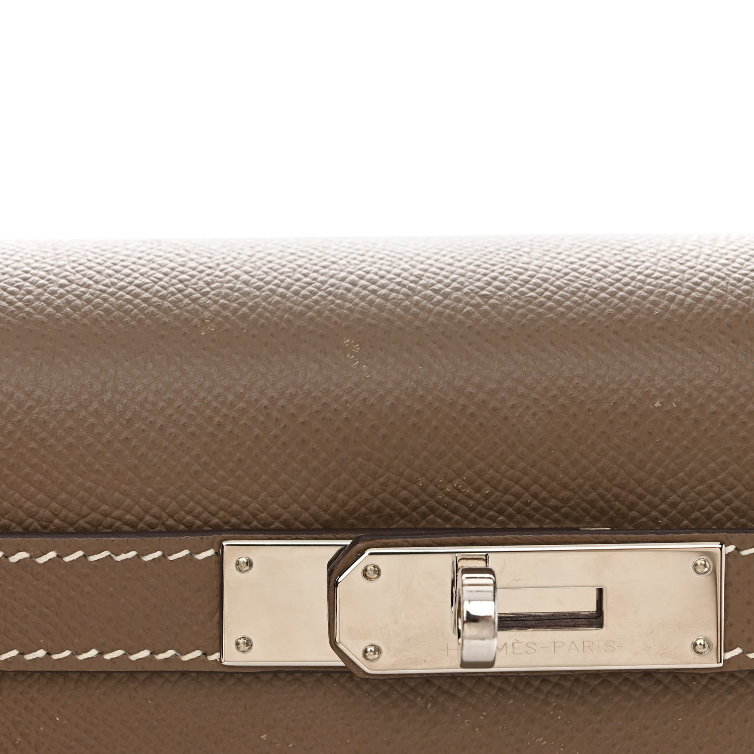 Hermes Epsom Horseshoe Kelly Sellier 28 Etoupe Bleu Electrique 11 of 13