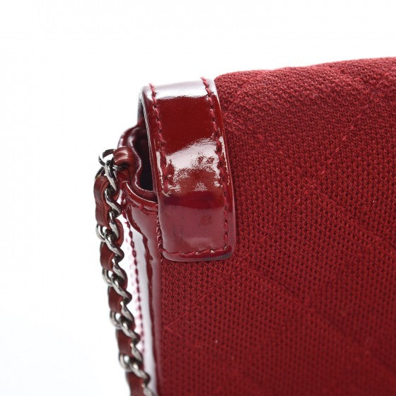 Chanel Patent Jersey Quilted 2.55 Reissue East West Flap Red 14 of 19