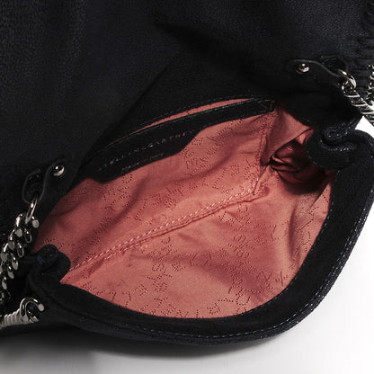 Stella McCartney Faux Leather Shaggy Deer Falabella Crossbody Navy 5 of 10