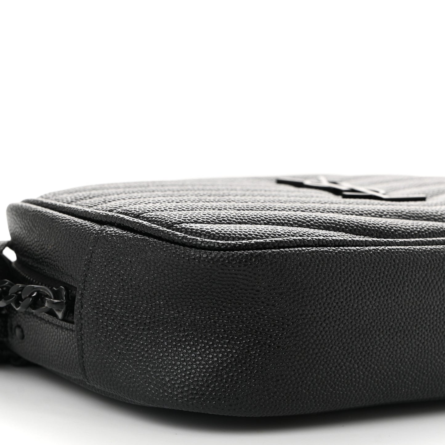Grain De Poudre Matelasse Monochrome Monogram Mini Lou Camera Bag Black
