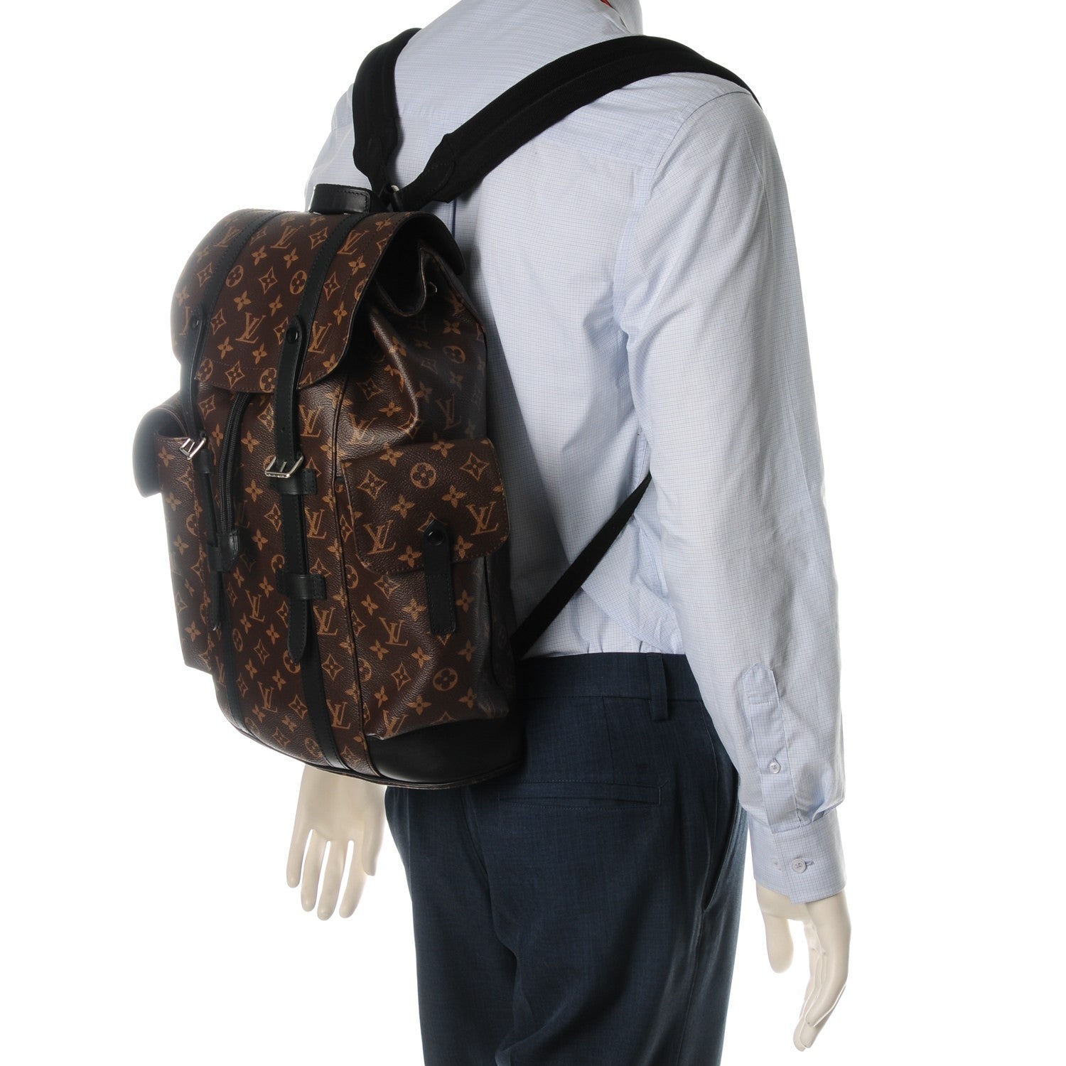 Louis Vuitton Monogram Macassar Christopher PM Backpack 2 of 7