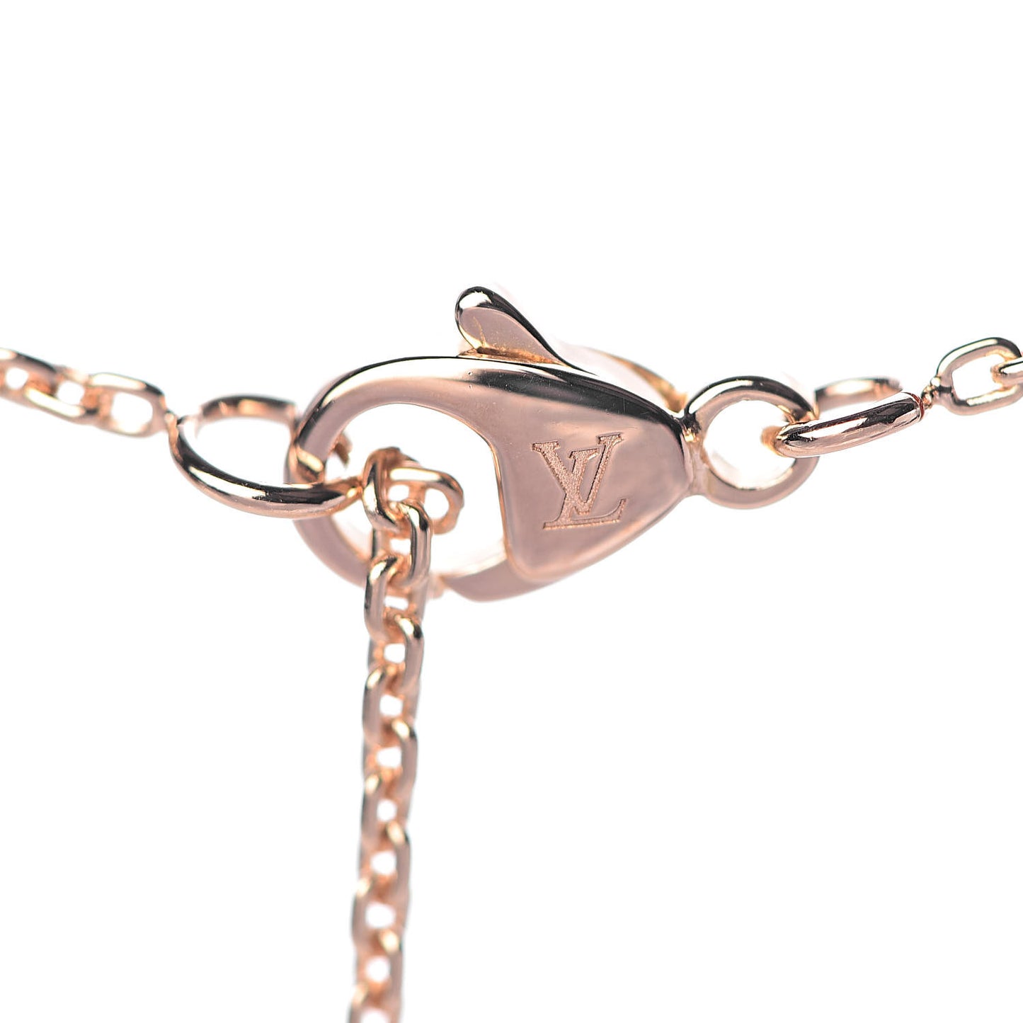18K Pink Gold Diamond Idylle Blossom LV Pendant Necklace
