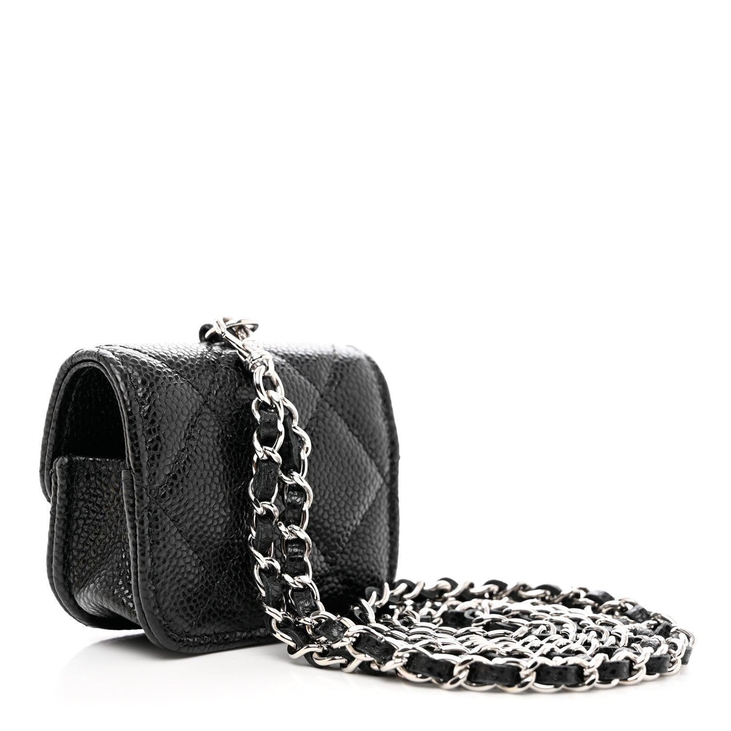 Chanel Caviar Quilted Airpods Pro Case Black 3 of 8