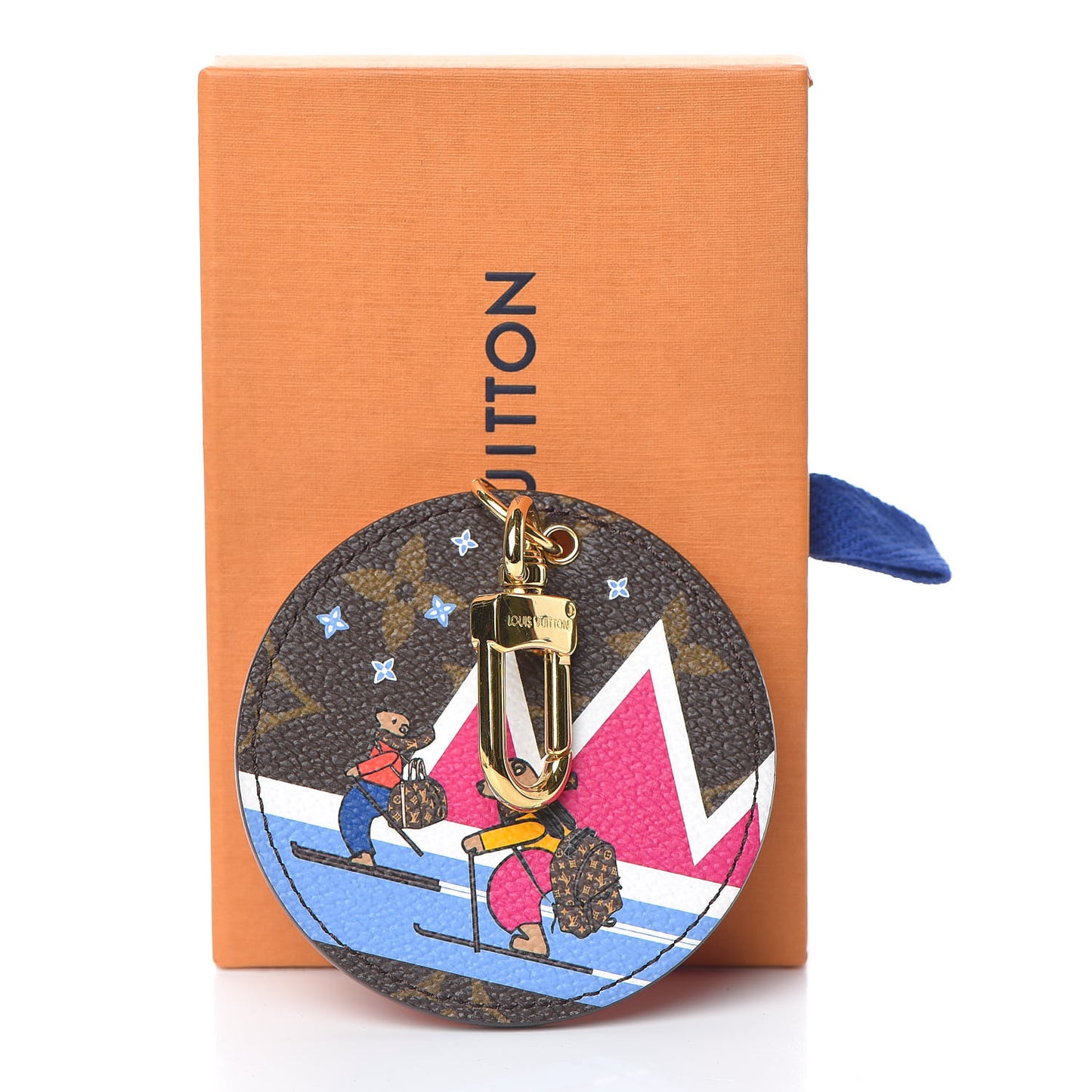 Monogram 2018 Christmas Animation Bears Bag Charm Key Ring