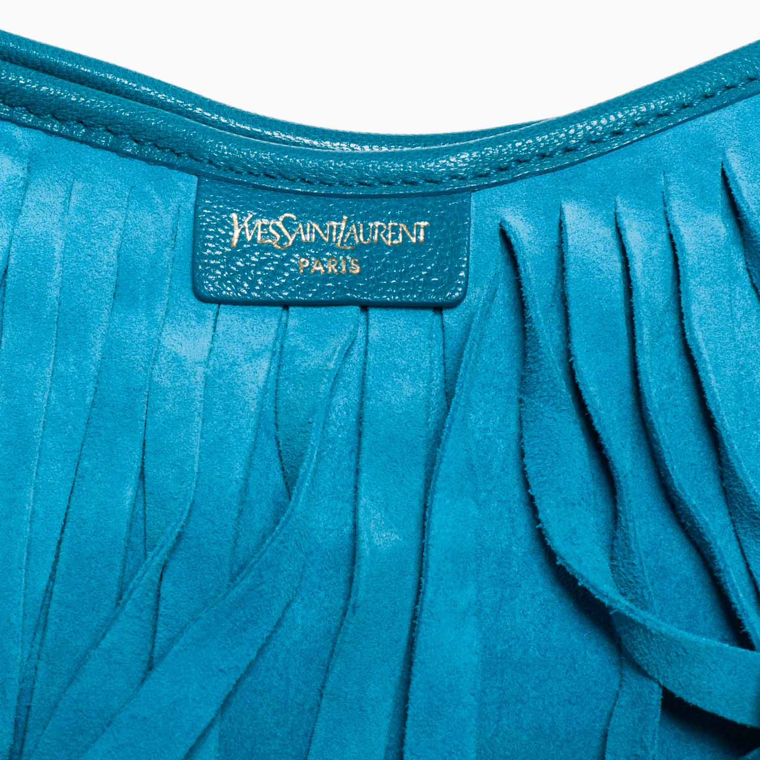Saint Laurent Suede Boheme Fringe Hobo 4 of 8