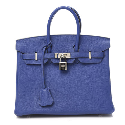 Hermes Togo Birkin 25 Bleu Electrique 1 of 10