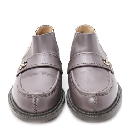 Chanel Calfskin Elastic Short Boots 39.5 Beige 3 of 9