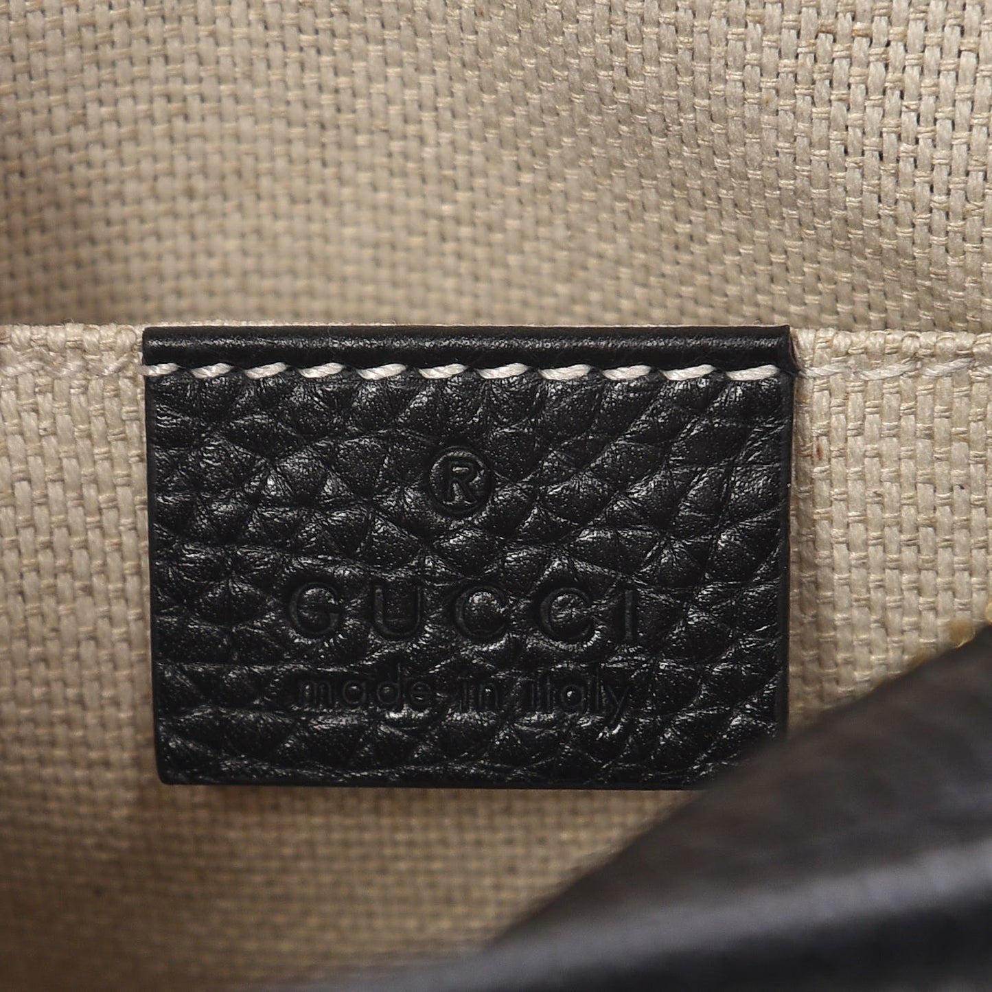 Pebbled Calfskin Small Soho Disco Bag Black