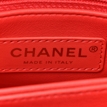 Chanel Caviar Quilted Extra Mini Coco Handle Flap Red 6 of 12