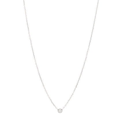 Cartier 18K White Gold Diamond SM D'Amour Pendant Necklace 1 of 6