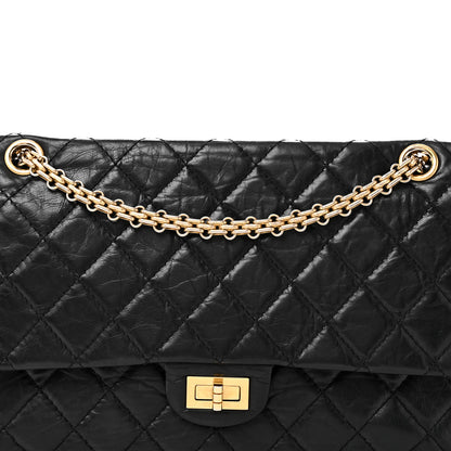 Chanel Aged Calfskin Quilted 2.55 Reissue 226 Flap Black 8 of 10