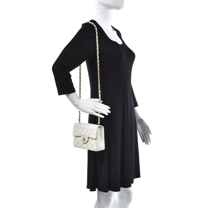 Chanel Caviar Quilted Mini Square Flap White 2 of 14
