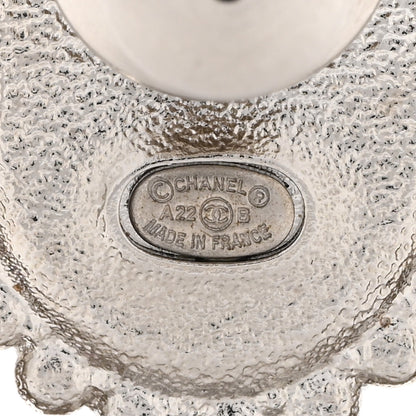Chanel Crystal CC Perfume Bottle Brooch Black Silver 4 of 6