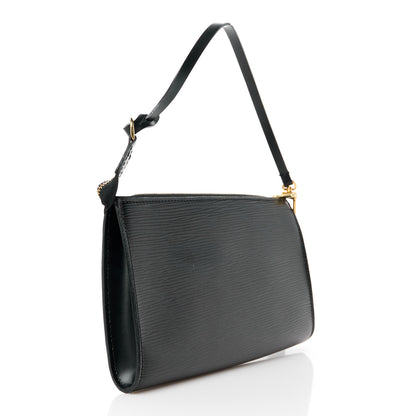Louis Vuitton Epi Pochette Accessories 24 Black 3 of 12