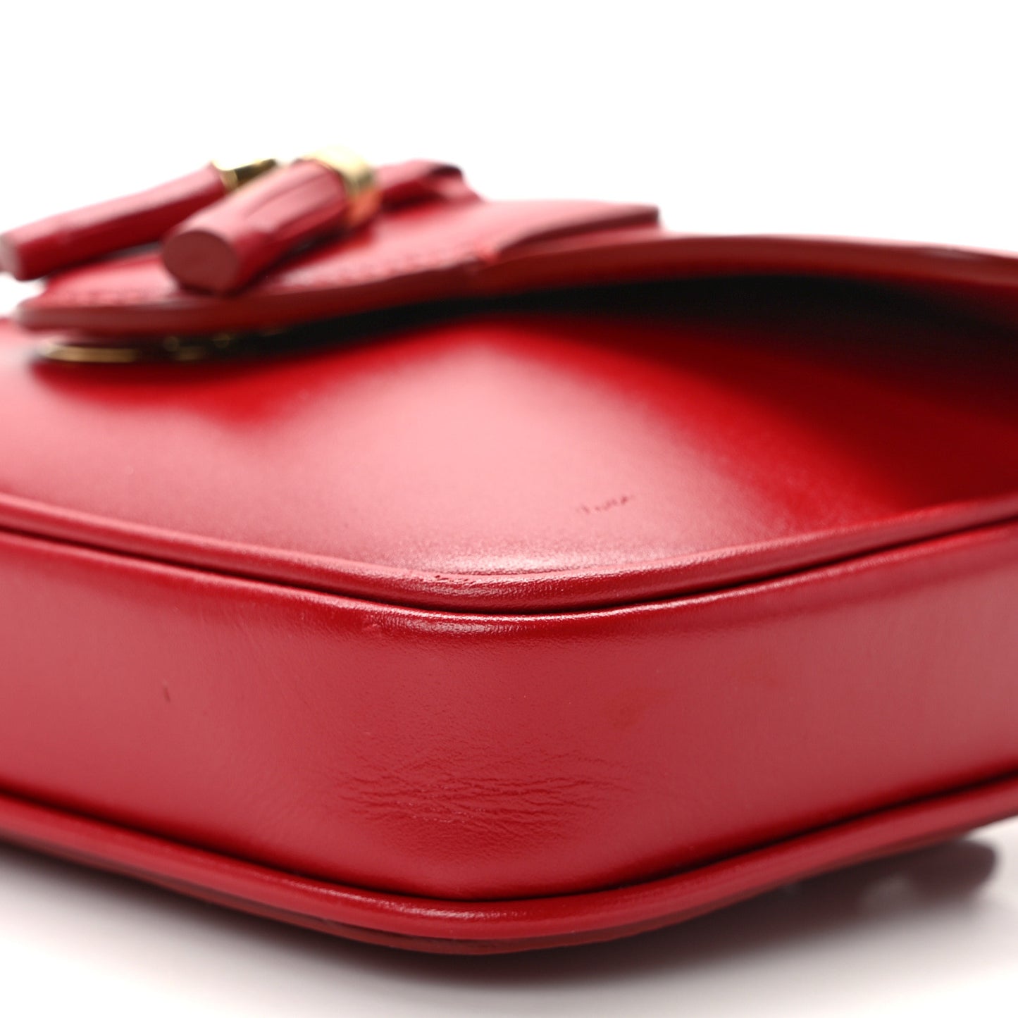 Smooth Calfskin Tassel Belt Bag Red
