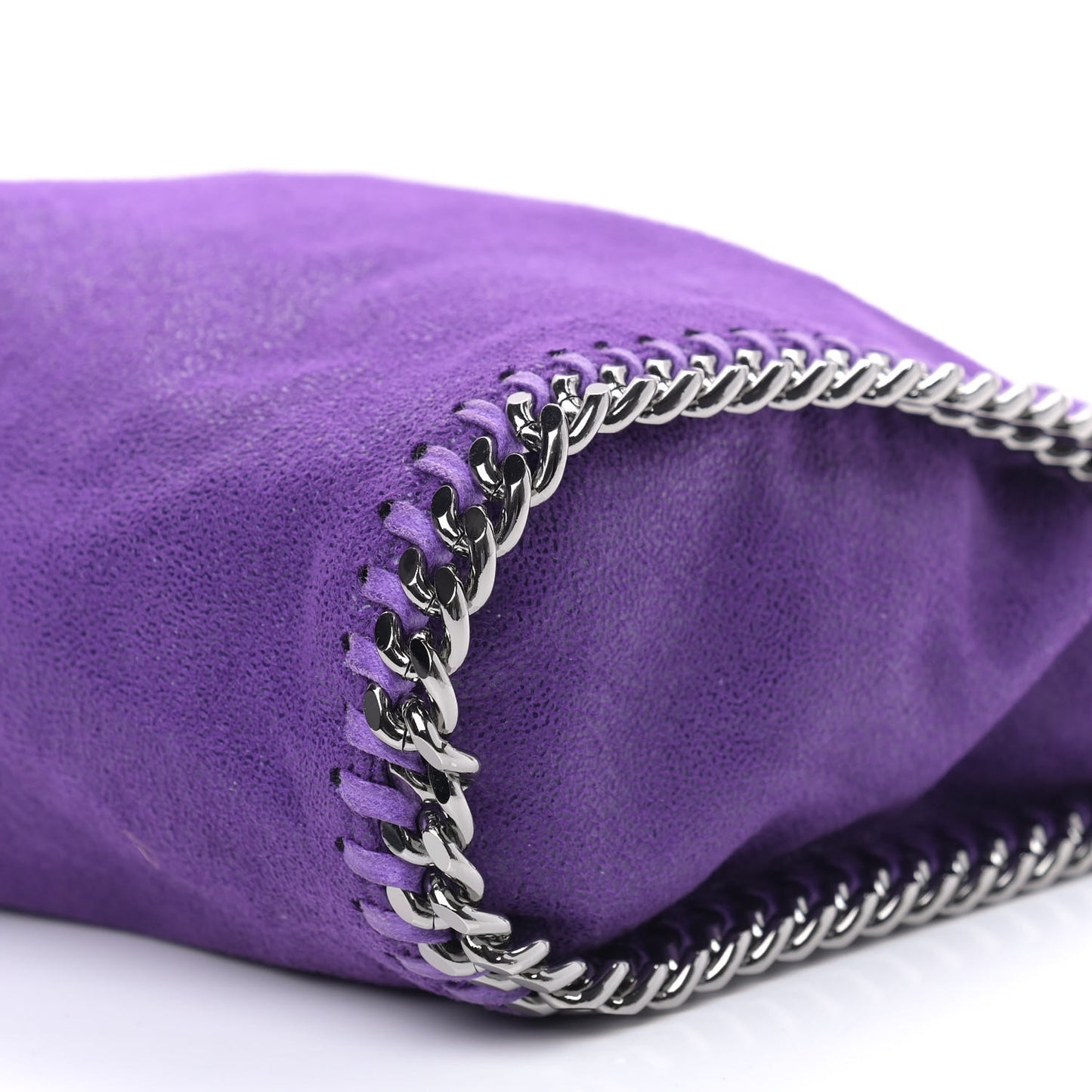 Shaggy Deer Mini Falabella Fold Over Tote Bright Purple