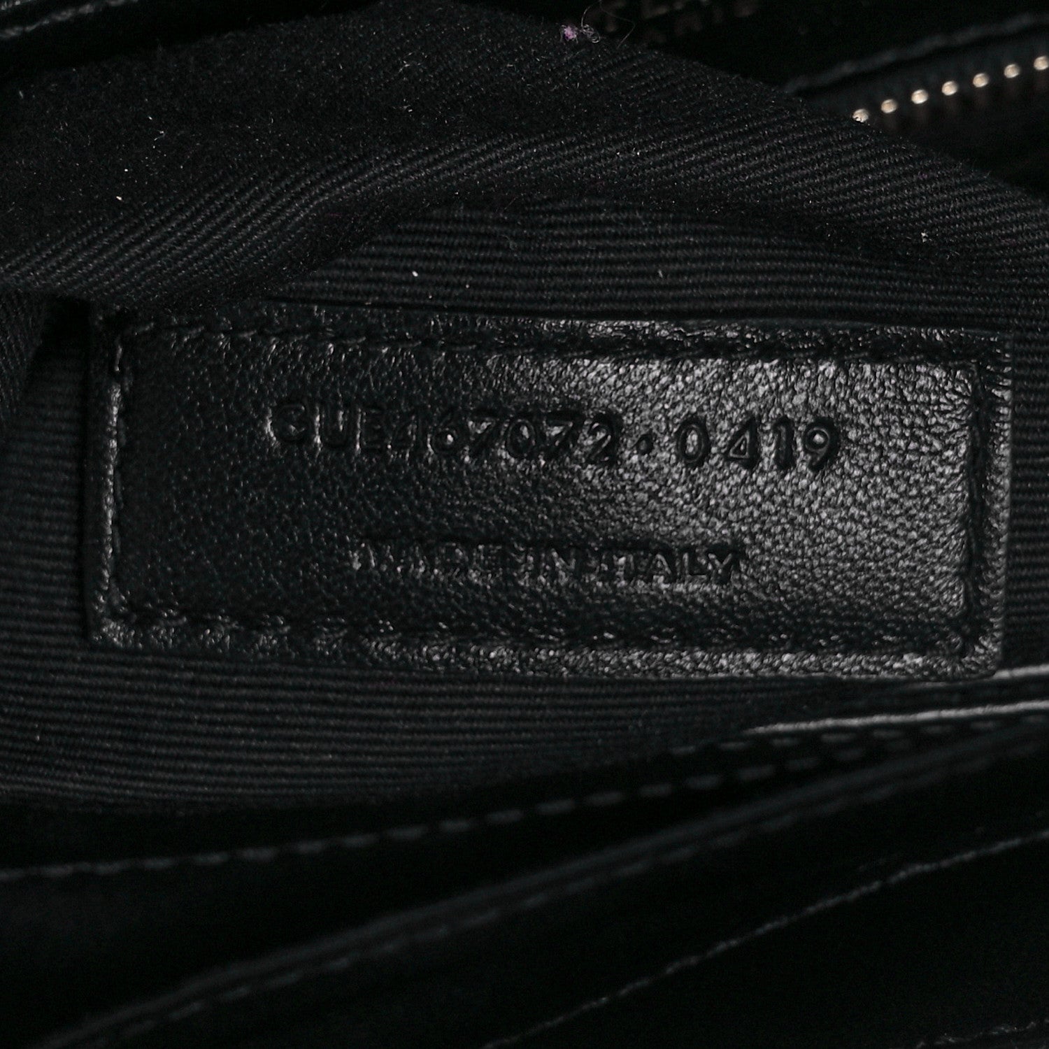 Saint Laurent Calfskin Y Quilted Monogram Toy Loulou Crossbody Bag Black 9 of 10