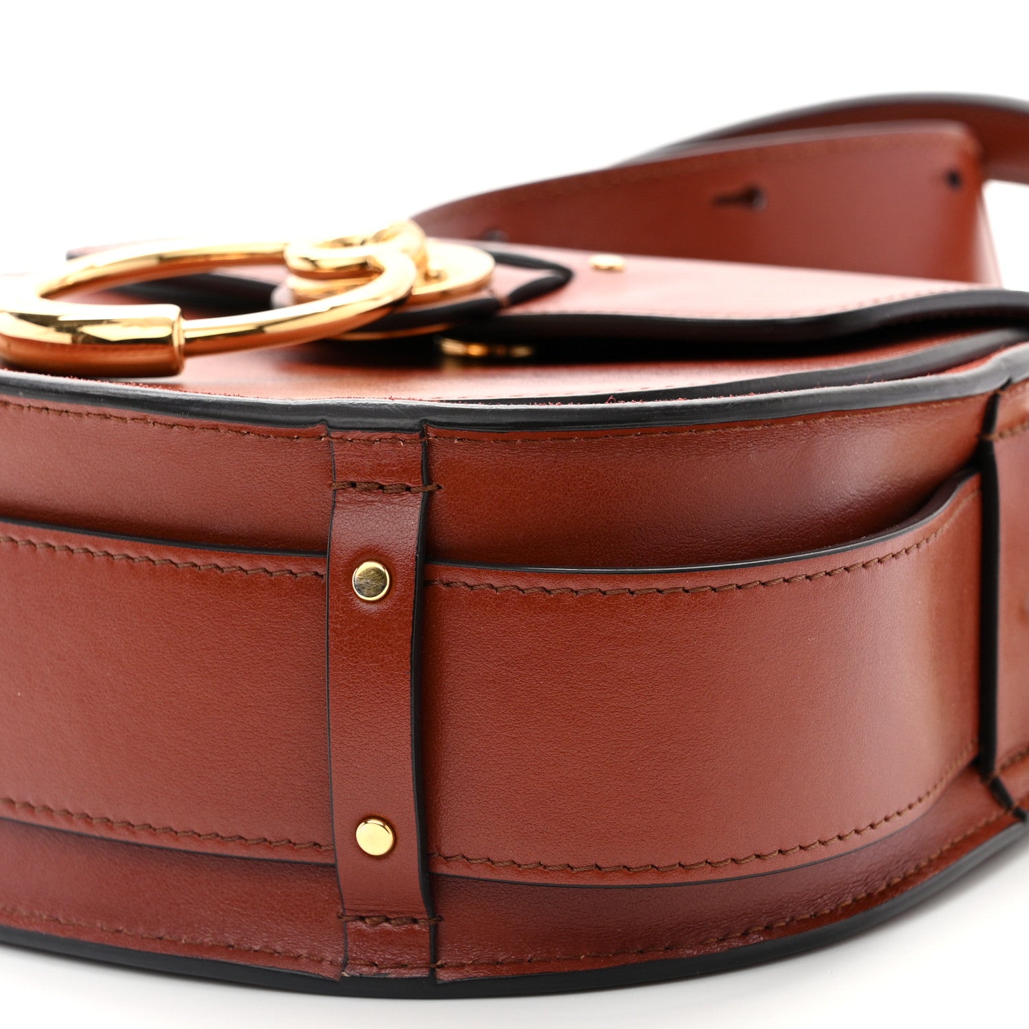 Chloe Calfskin Small Tess Bag Sepia Brown 10 of 11