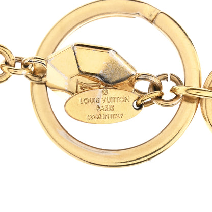 Louis Vuitton LV Facettes Bag Charm Key Holder Gold 3 of 4
