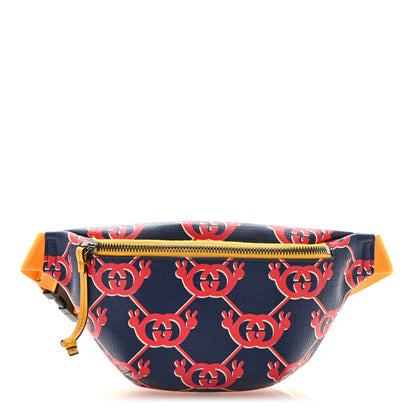 Gucci Coated Canvas Interlocking G Snail Childrens Belt Bag Blue 1 of 9
