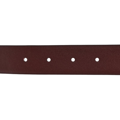 Chanel Calfskin Lambskin Metal Chain Reversible Belt 70 28 Black Burgundy 5 of 9