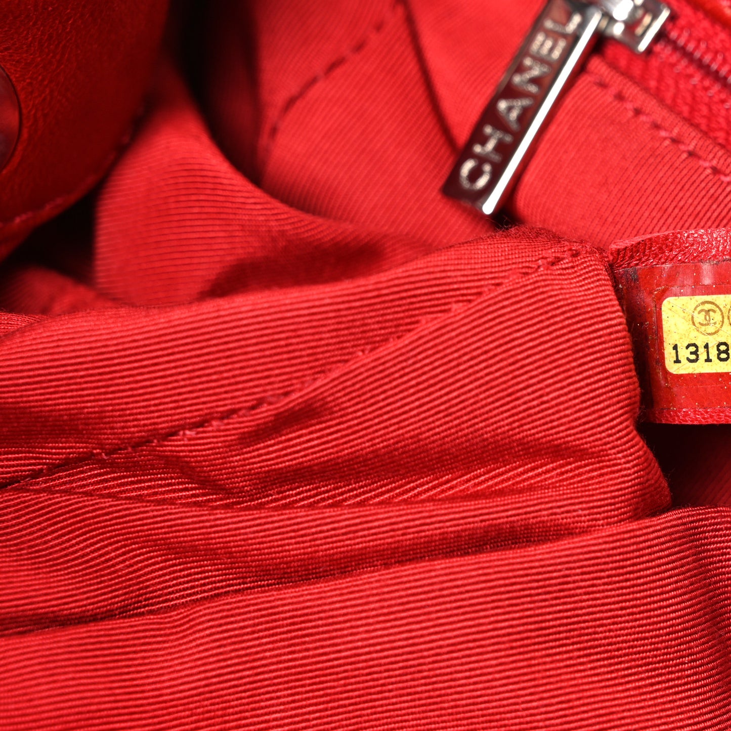 Calfskin Bubble Quilt Accordion Flap Red