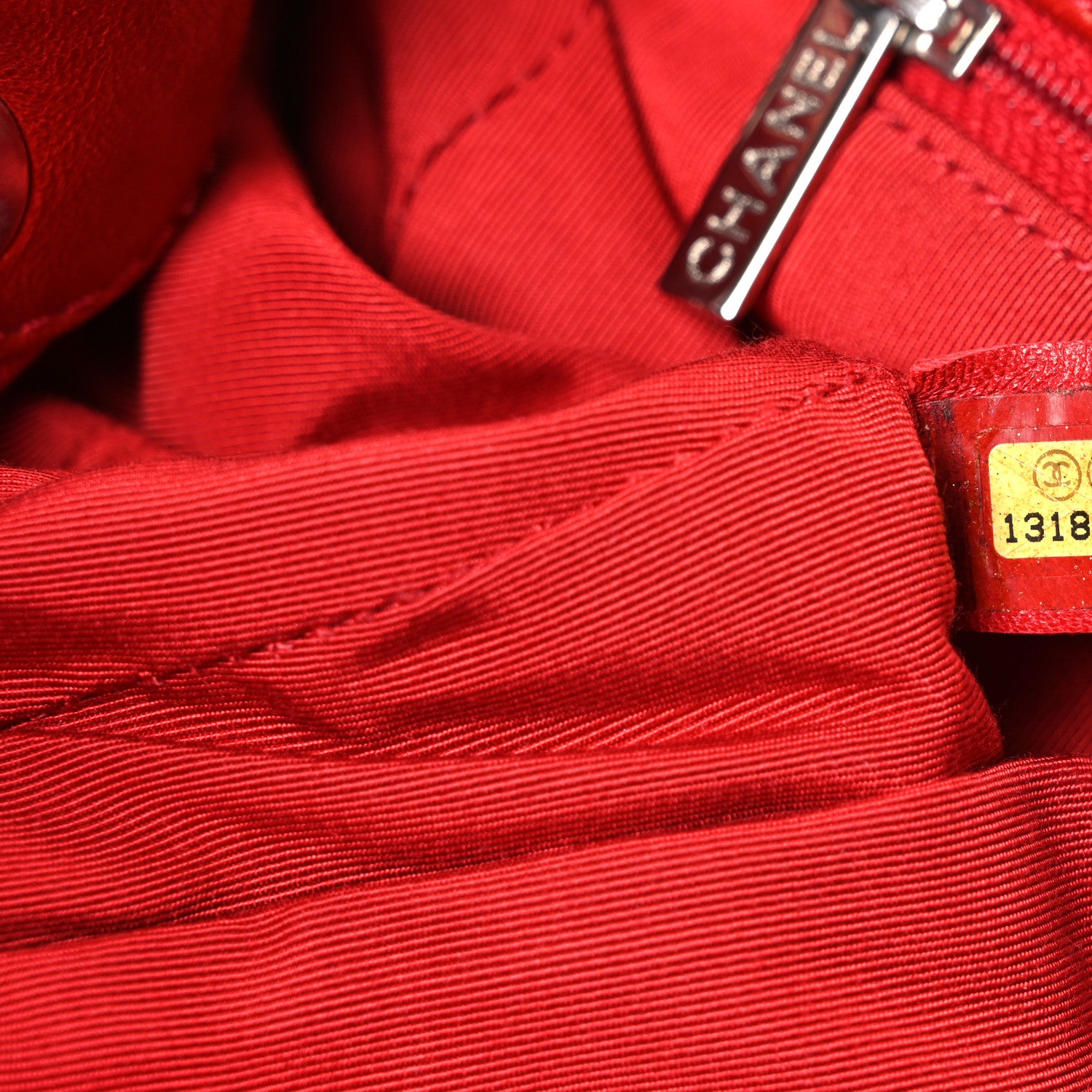 Chanel Calfskin Bubble Quilt Accordion Flap Red 7 of 10