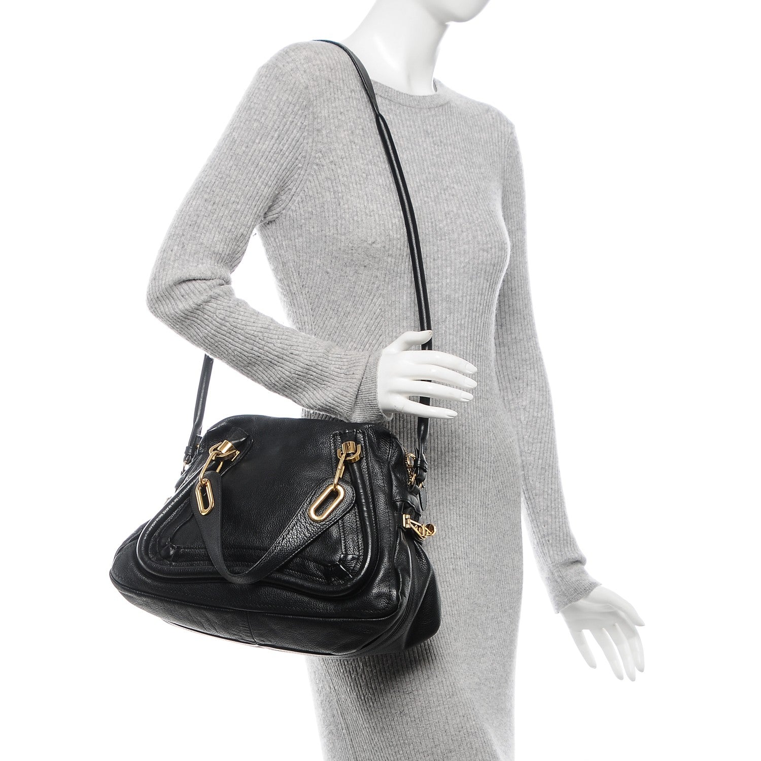 Chloe Calfskin Medium Paraty Black 2 of 7