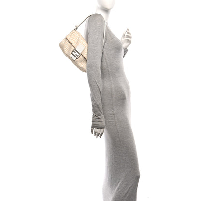 Fendi Zucchino Cuoio Mini Mama Baguette Beige White 2 of 9