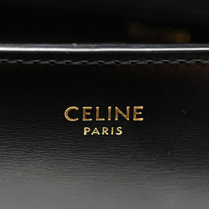Celine Shiny Calfskin Chain Besace Triomphe Black 6 of 11