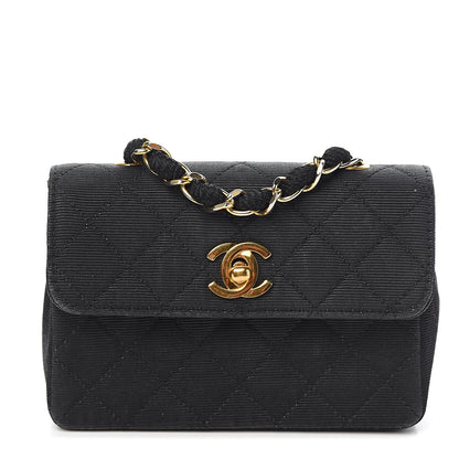 Chanel Jersey Quilted Mini Square Flap Black 1 of 11