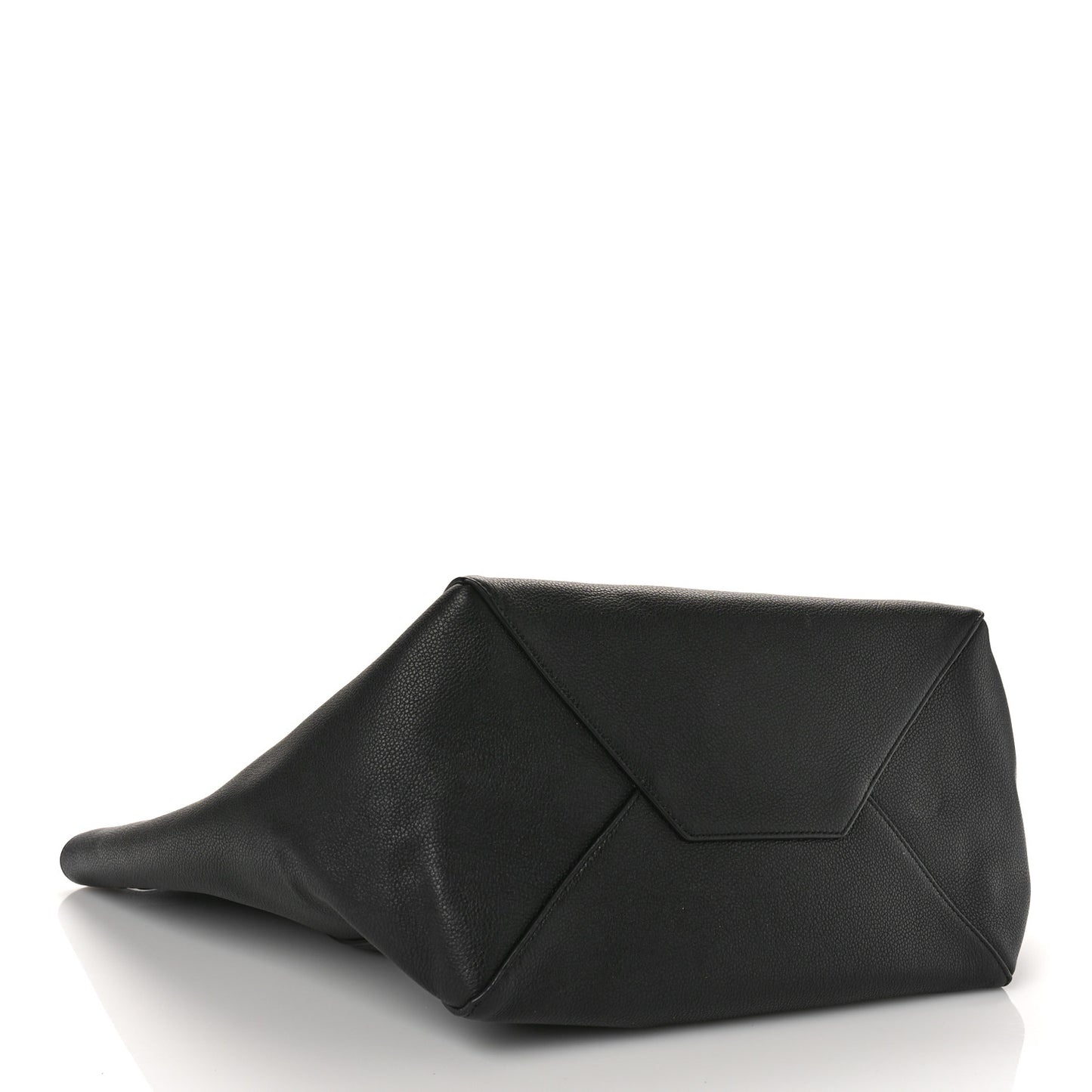 Soft Grained Calfskin Small Belt Cabas Phantom Black