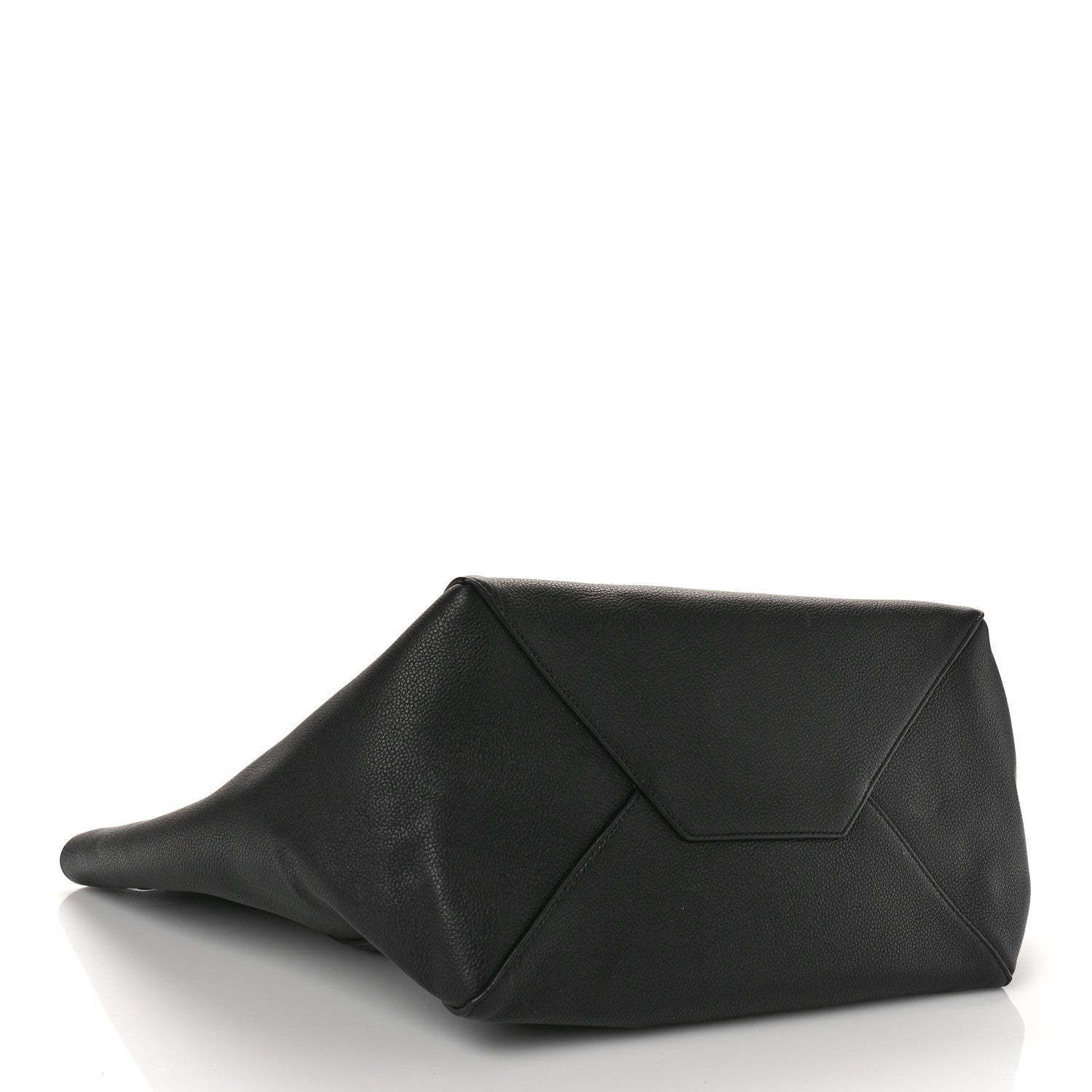 Celine Soft Grained Calfskin Small Belt Cabas Phantom Black 4 of 9