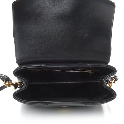 Saint Laurent Calfskin Y Quilted Monogram Toy Loulou Crossbody Bag Black 7 of 9