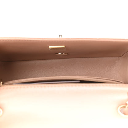 Chanel Lambskin Quilted Mini Rectangular Flap Beige 5 of 10