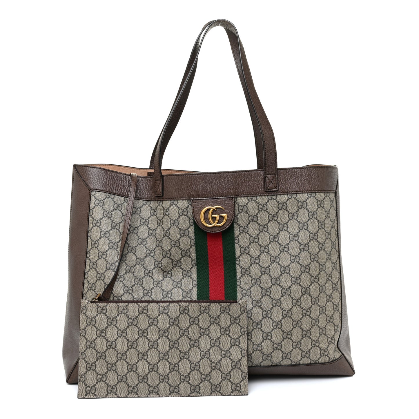 X DISNEY GG Supreme Monogram Web Three Little Pigs Large Ophidia Tote Beige New Acero