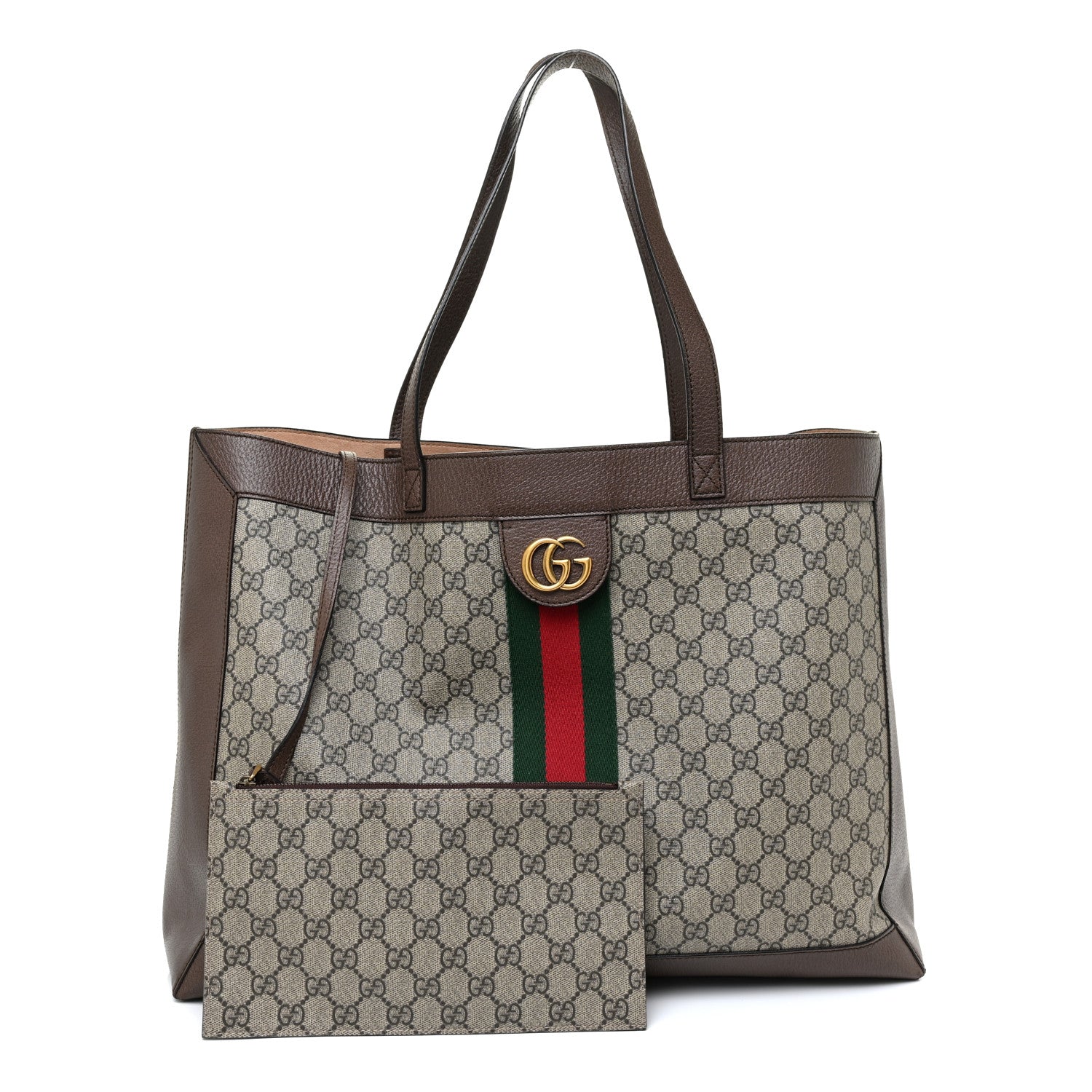 Gucci X DISNEY GG Supreme Monogram Web Three Little Pigs Large Ophidia Tote Beige New Acero 3 of 13